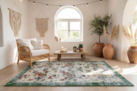 Romantisch kleurrijk vintage vloerkleed - G712
