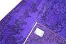 Stralend blauwpaars vintage vloerkleed - G714