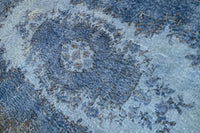 Verweerd denimblauw vintage vloerkleed - G715