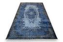 Verweerd denimblauw vintage vloerkleed - G715