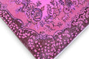 Speels orchideeroze vintage vloerkleed - G717