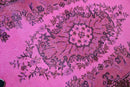 Speels orchideeroze vintage vloerkleed - G717