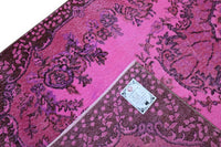 Speels orchideeroze vintage vloerkleed - G717