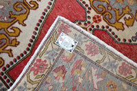 Warm koraalrood vintage Usak vloerkleed G755 – foto 6