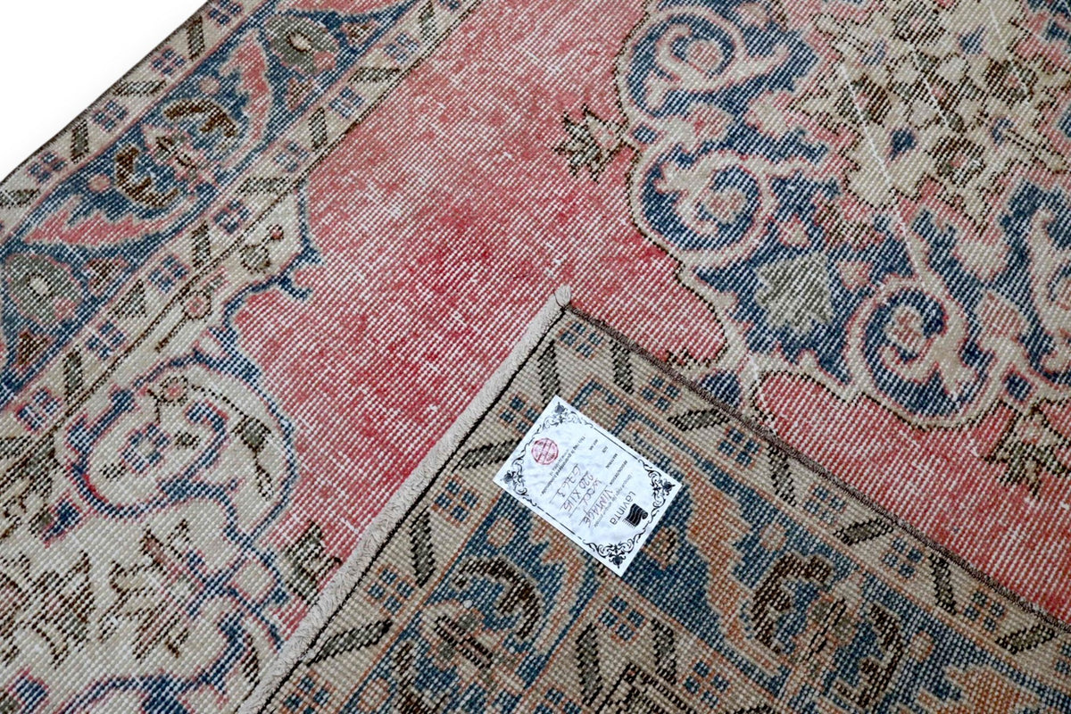 Verweerd koraalrood vintage vloerkleed G763 – foto 6