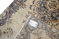 Zacht vanillegeel vintage vloerkleed G767 – foto 6