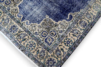 Rijk saffierblauw vintage vloerkleed G768 – foto 5