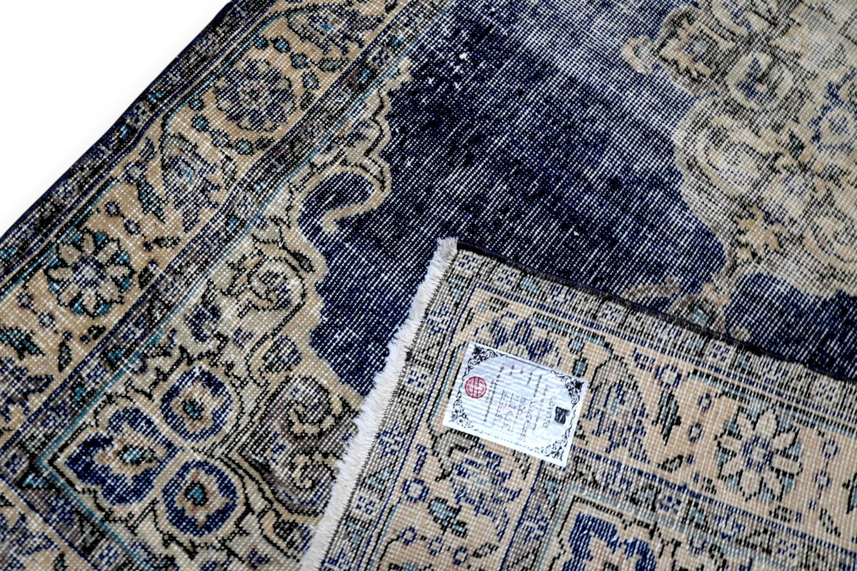 Rijk saffierblauw vintage vloerkleed G768 – foto 6