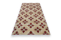 Klassiek beige-rood vintage vloerkleed G774 – foto 5