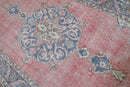 Klassiek koraalrood-blauw vintage vloerkleed G781 – foto 4