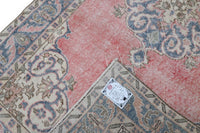 Klassiek koraalrood-blauw vintage vloerkleed G781 – foto 6