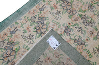 Bloemrijk groen vintage vloerkleed G783 – foto 6