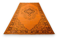 Fel oranje vintage vloerkleed G788 – foto 5