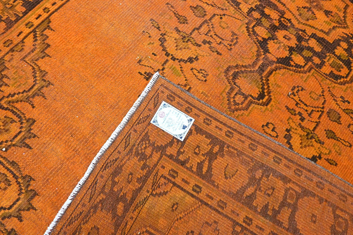 Fel oranje vintage vloerkleed G788 – foto 6
