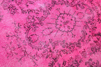 Fel fuchsiaroze vintage vloerkleed G789 – foto 4