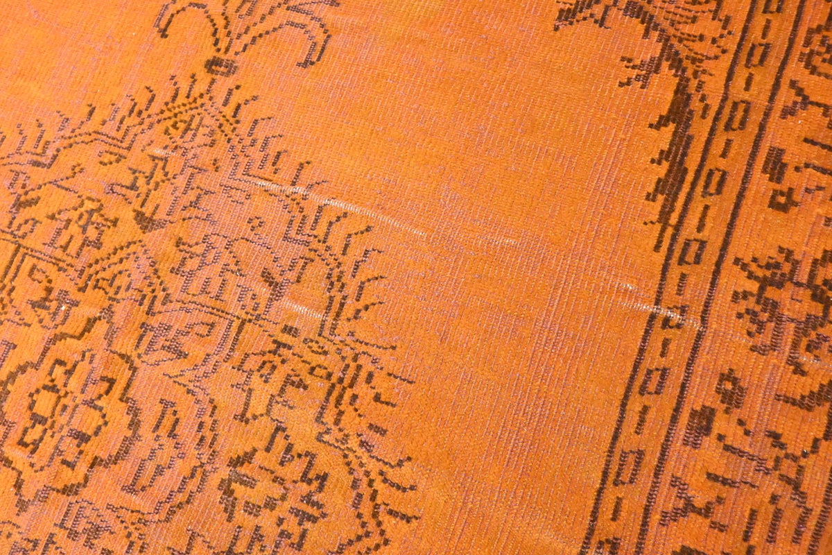 Warm pompoenoranje vintage vloerkleed G791 – foto 6