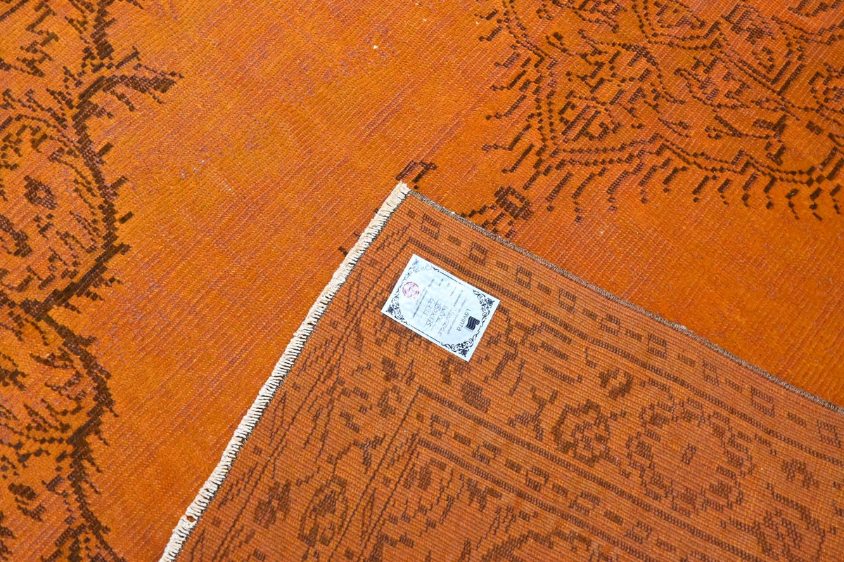 Warm pompoenoranje vintage vloerkleed G791 – foto 5