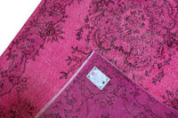 Uitgesproken magentaroze vintage vloerkleed G792 – foto 6