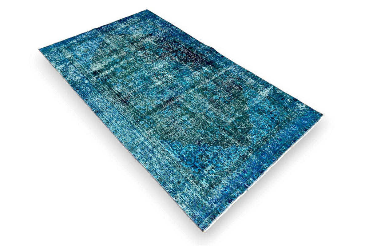 Blauw super vintage vloerkleed G796 – foto 3