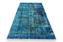 Blauw super vintage vloerkleed G796 – foto 5