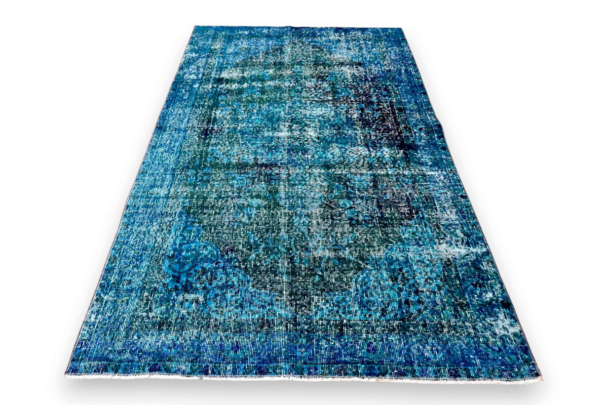 Blauw super vintage vloerkleed G796 – foto 5