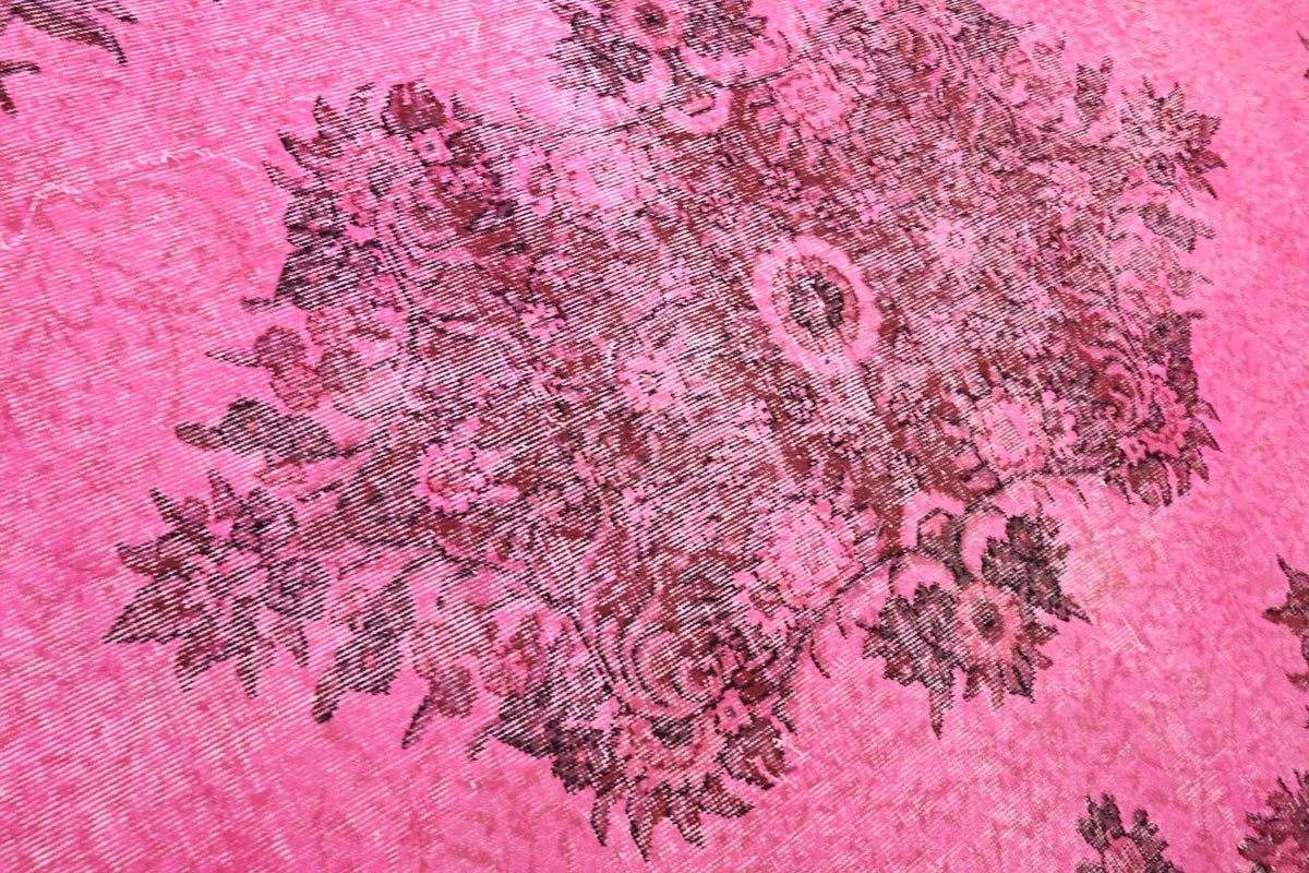 Stralend orchideeroze vintage vloerkleed G797 – foto 5