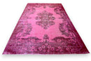 Stralend orchideeroze vintage vloerkleed G797 – foto 2