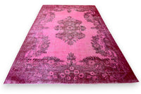 Stralend orchideeroze vintage vloerkleed G797 – foto 2