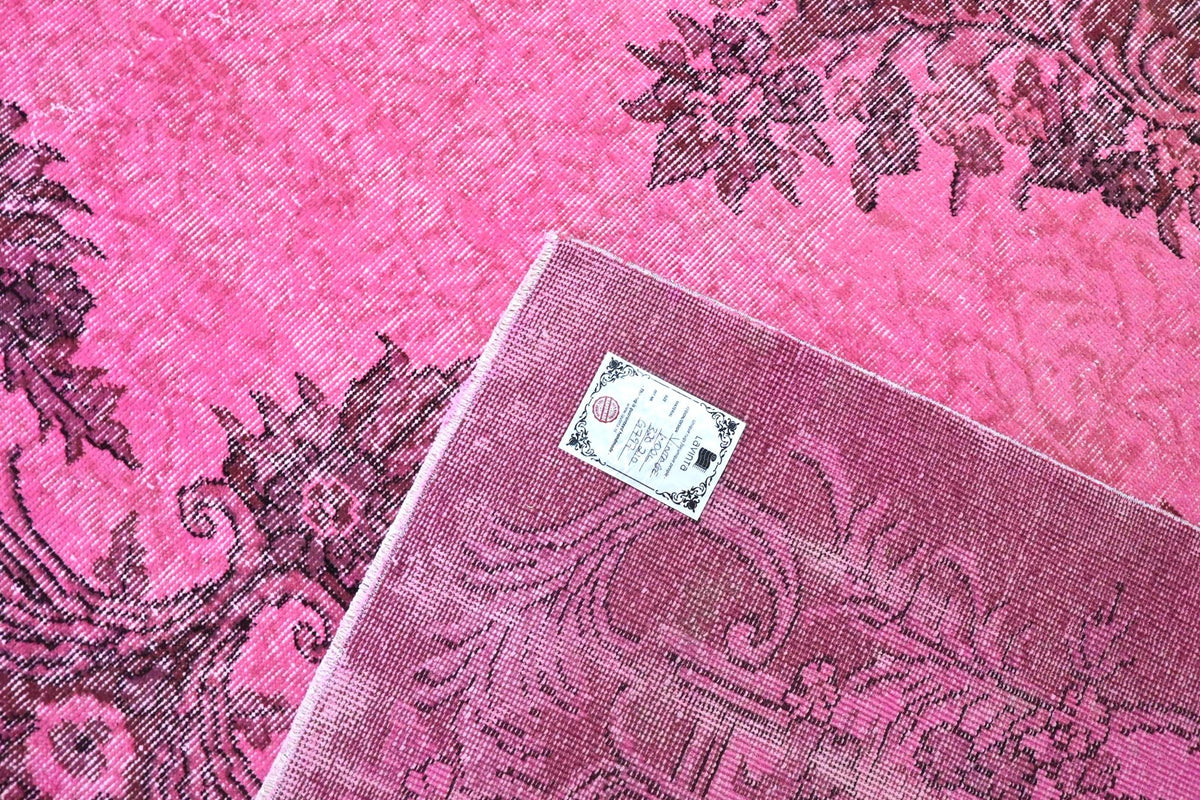 Stralend orchideeroze vintage vloerkleed G797 – foto 6