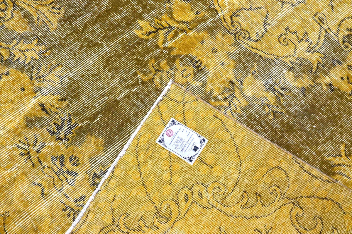 Diep okergeel vintage vloerkleed G798 – foto 6