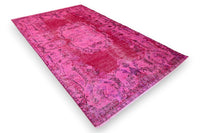 Vurig framboosroze vintage vloerkleed G800 – foto 2