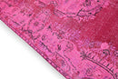 Vurig framboosroze vintage vloerkleed G800 – foto 4