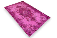 Fel magenta vintage vloerkleed G806 – foto 2