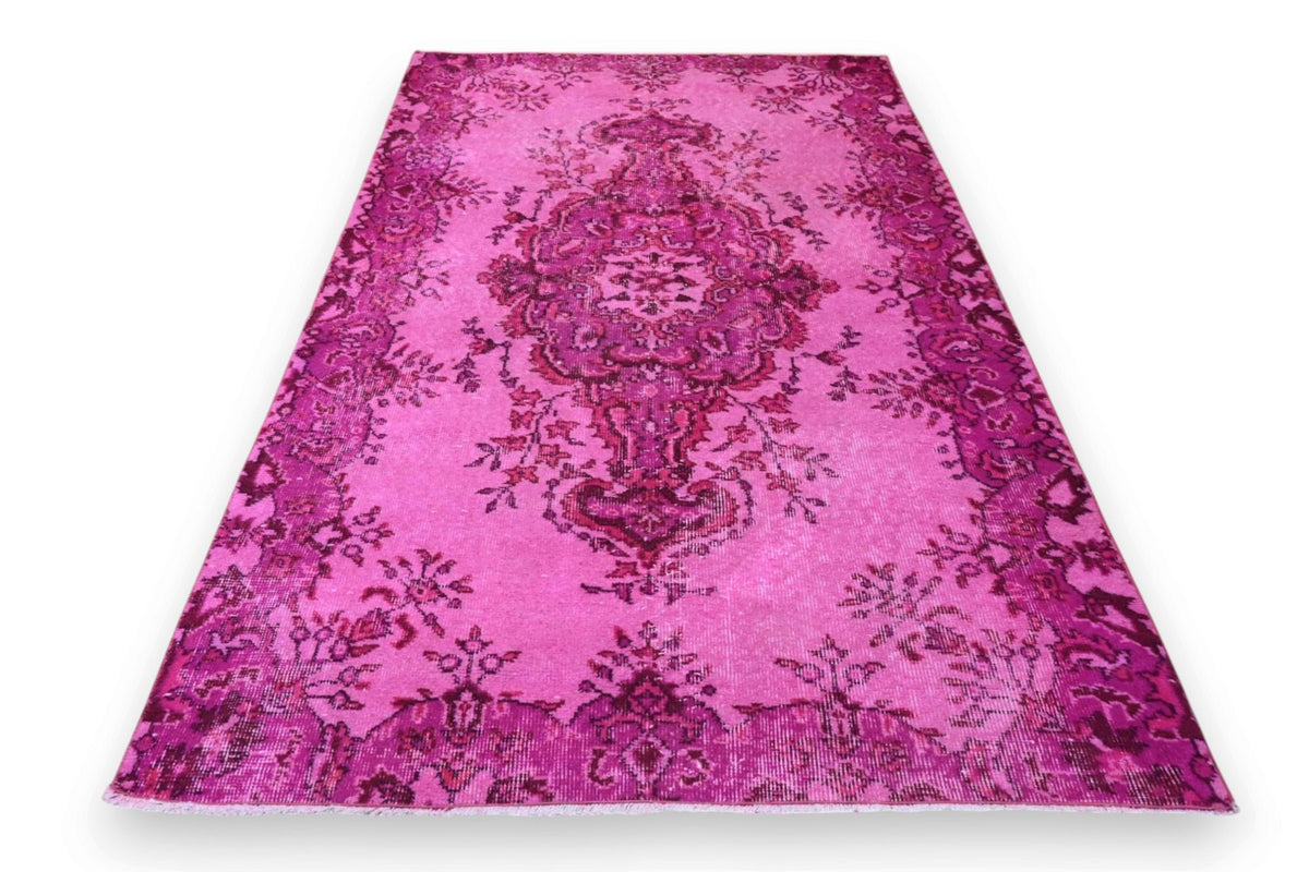 Fel magenta vintage vloerkleed G806 – foto 4