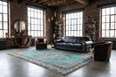 Licht aqua vintage vloerkleed G817 – foto 5
