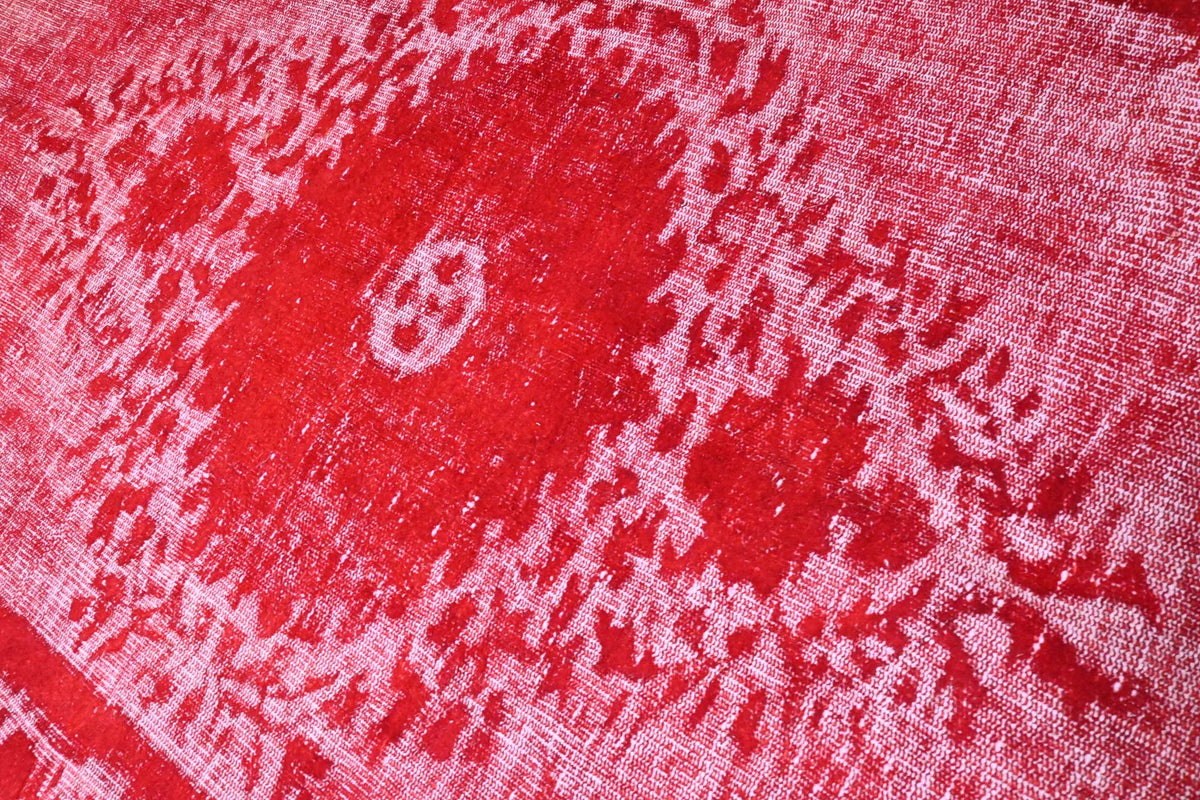 Vurig rood vintage vloerkleed G820 – foto 5