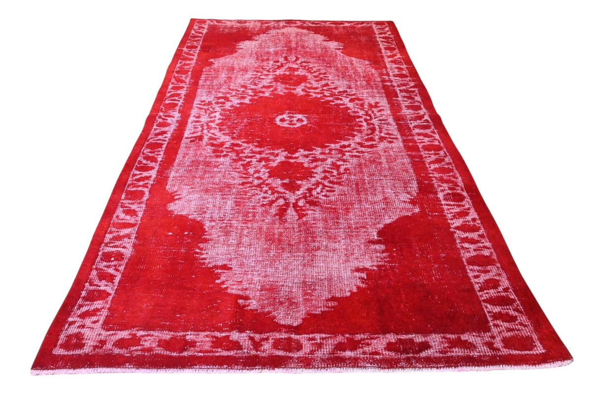 Vurig rood vintage vloerkleed G820 – foto 3