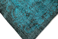 Fel turquoise vintage vloerkleed G823 – foto 6