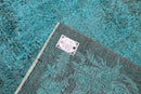 Fel turquoise vintage vloerkleed G823 – foto 5