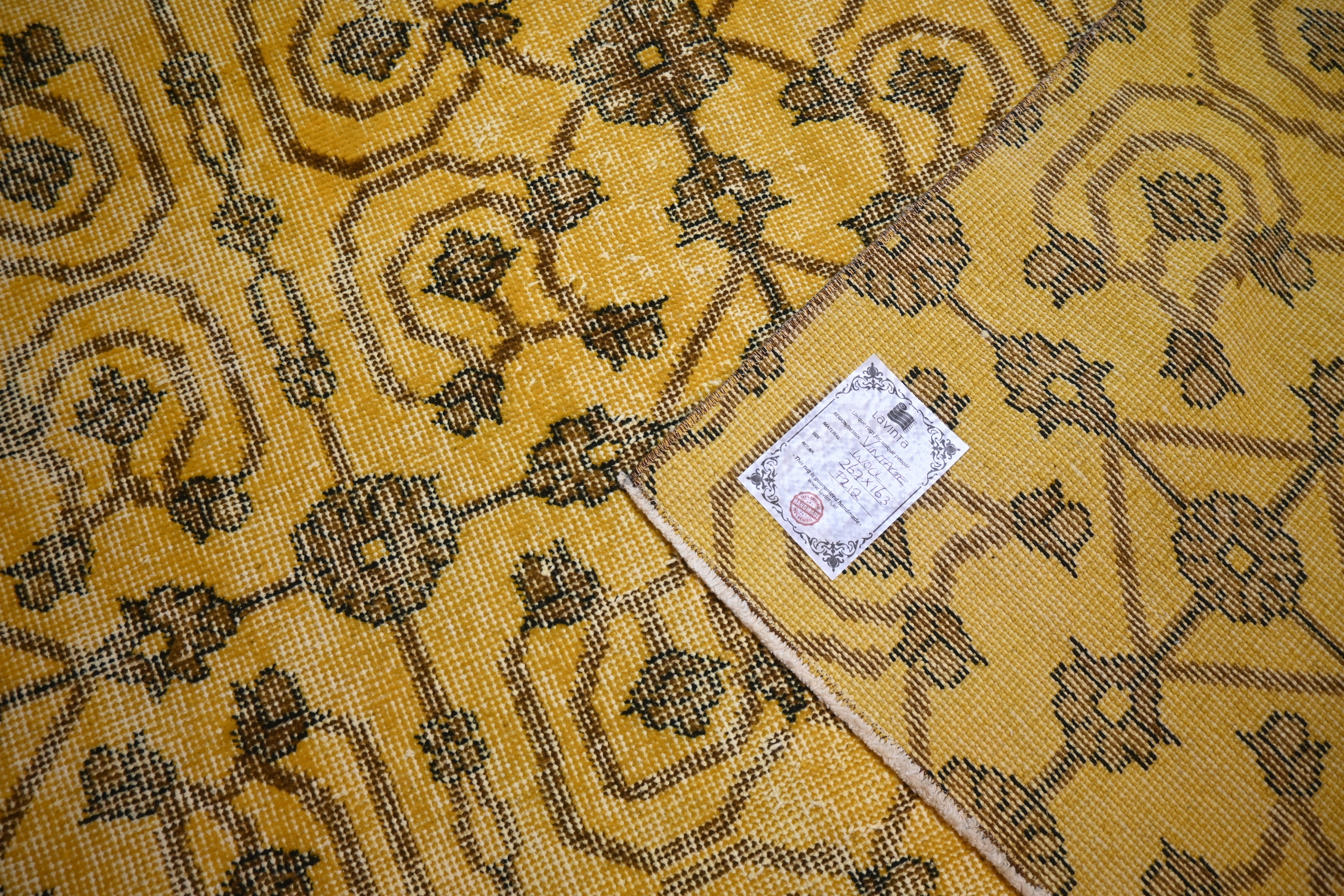 Yellow Vintage Rug - F212