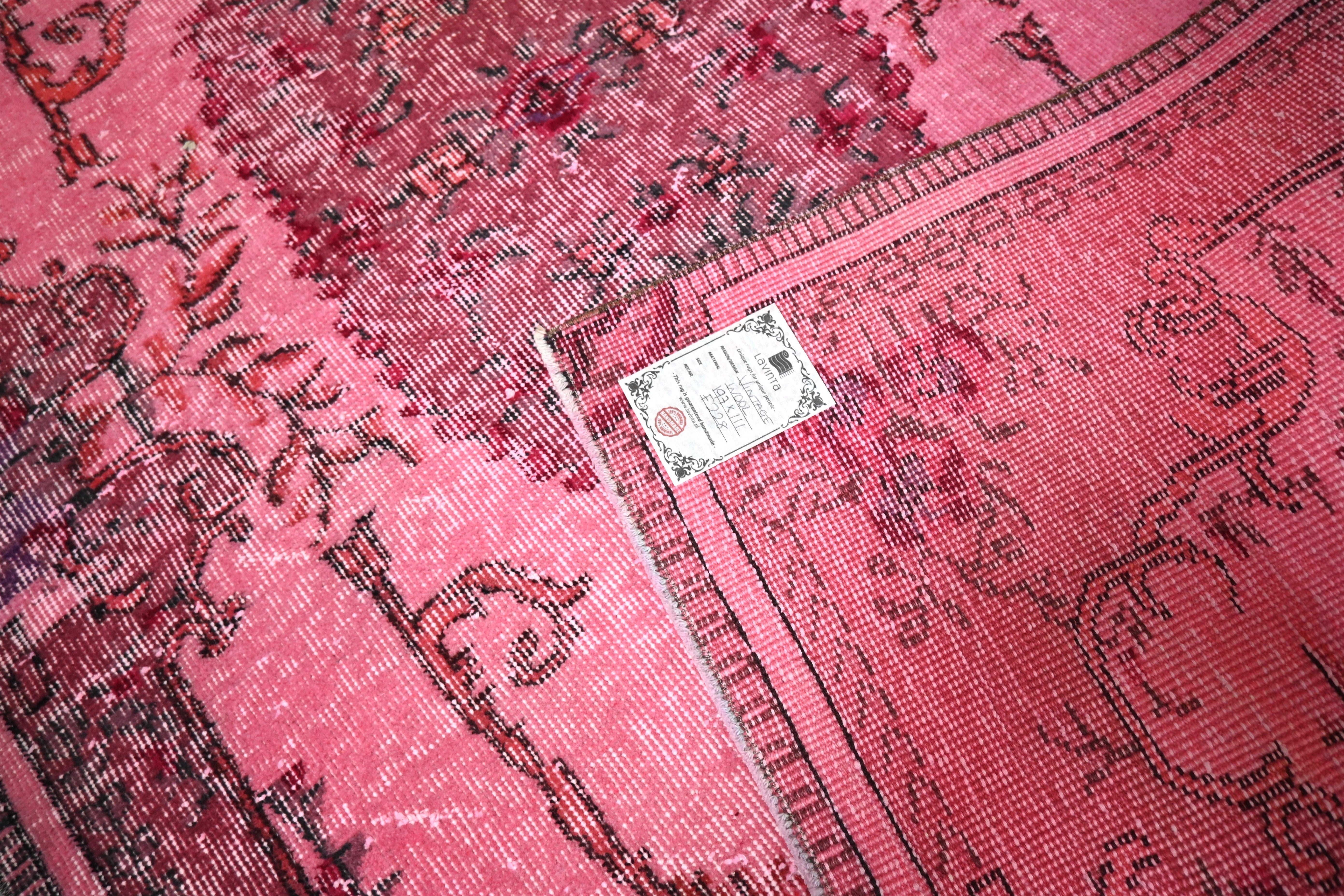 Roze vintage vloerkleed - F228