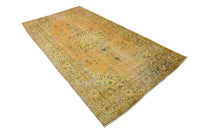 Geel vintage vloerkleed - F969