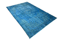 Blauw Vitage vloerkleed - F970