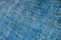 Blauw Vitage vloerkleed - F970