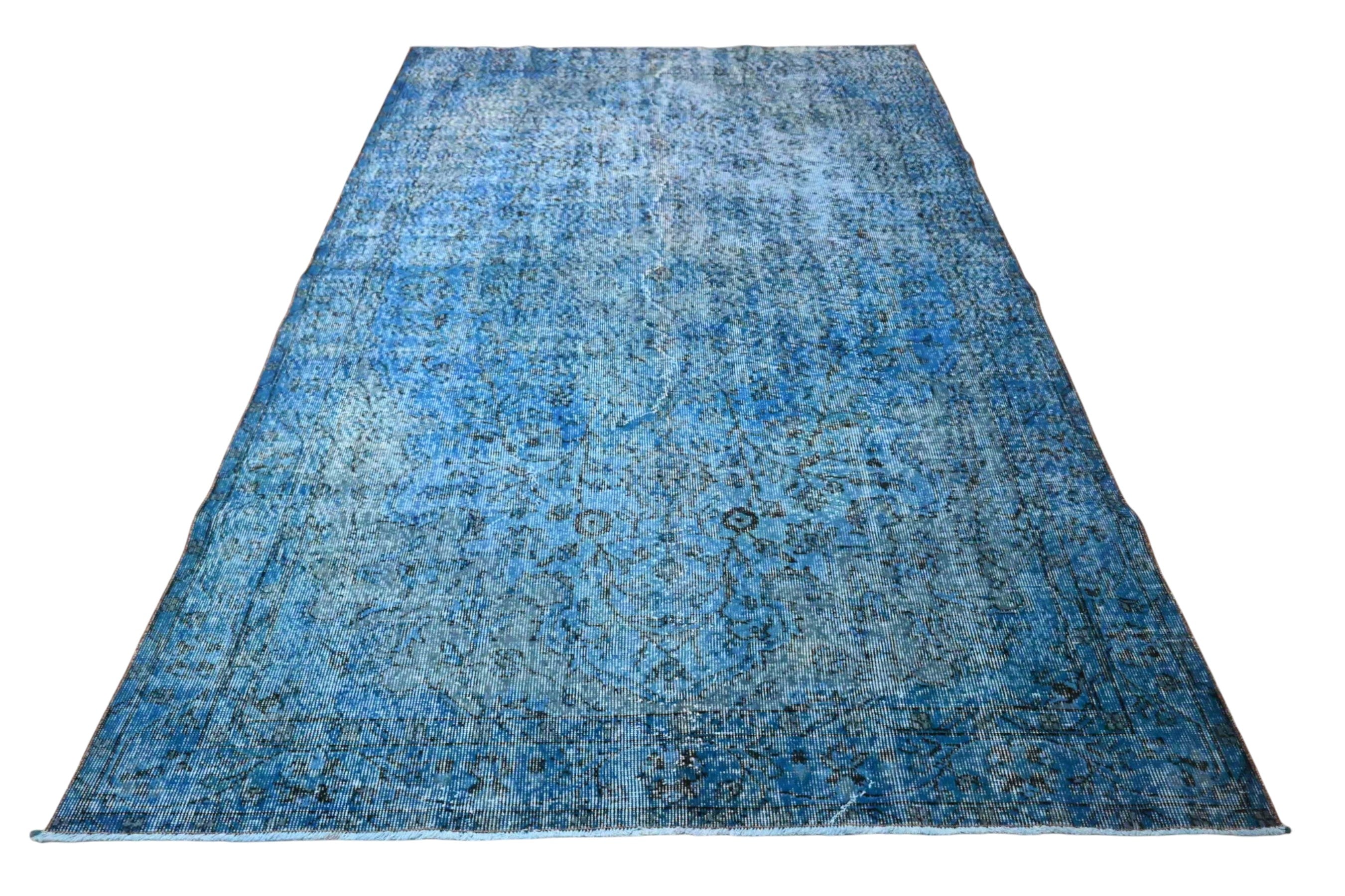 Blauw Vitage vloerkleed - F970