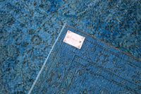 Blauw Vitage vloerkleed - F970