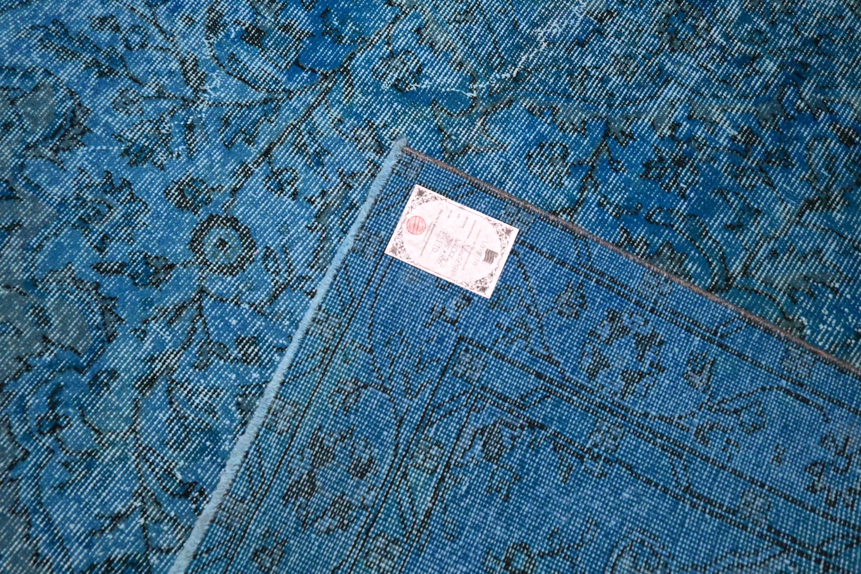 Blauw Vitage vloerkleed - F970