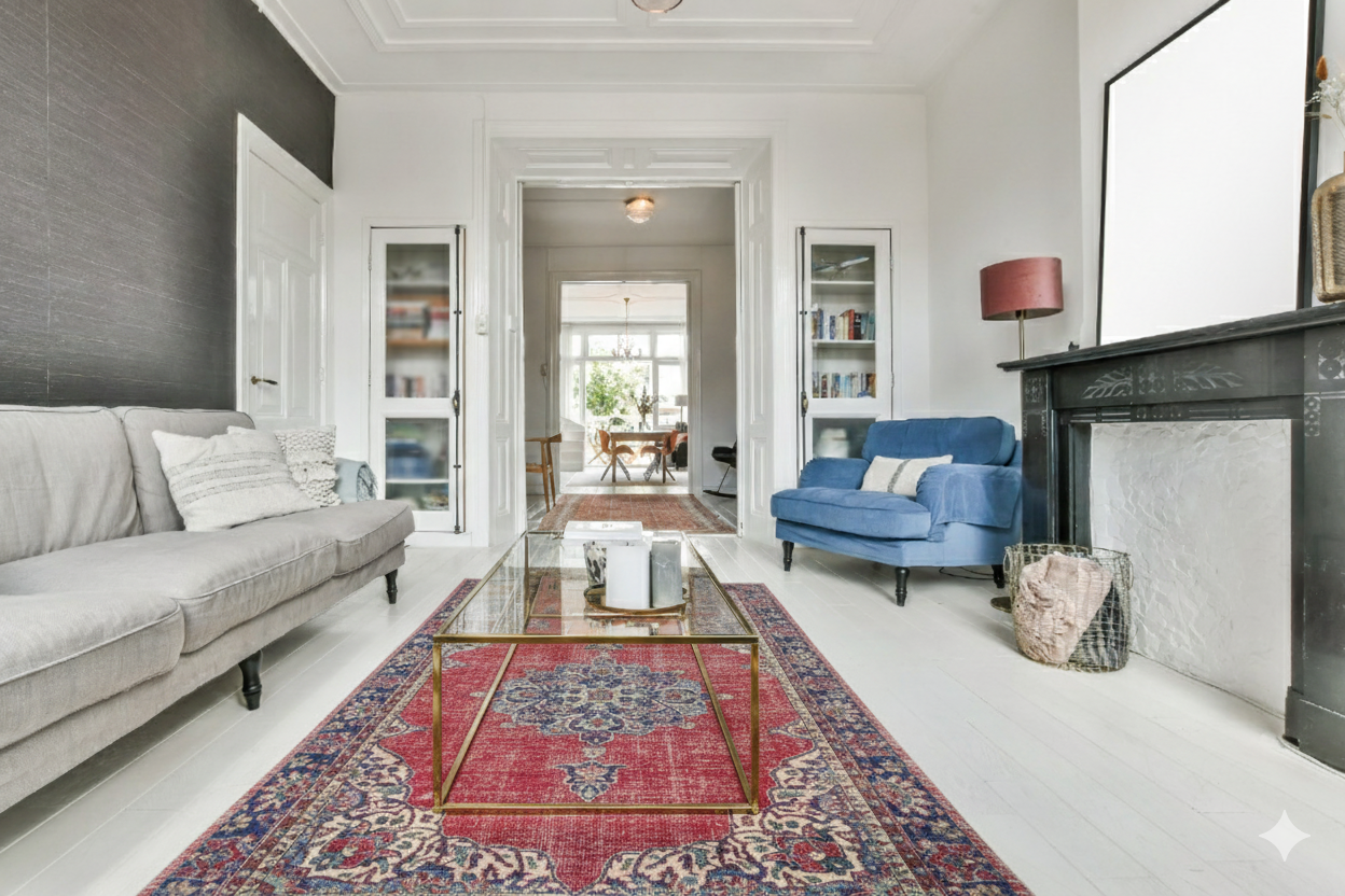 Klassiek vintage vloerkleed - F972