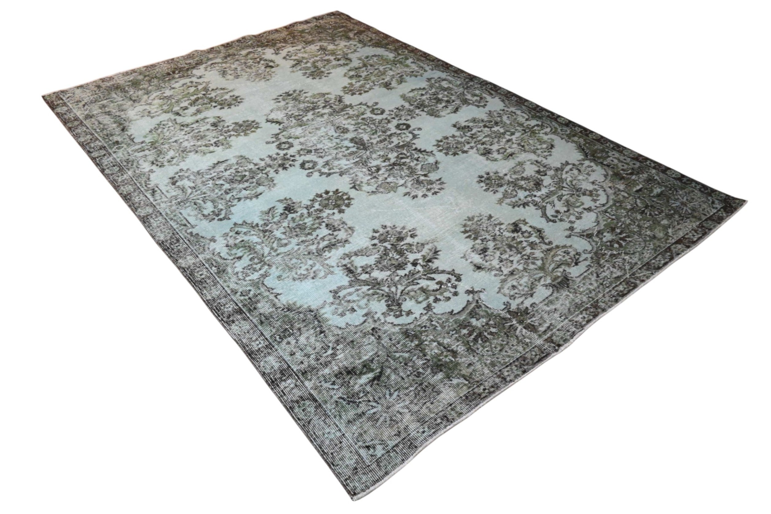 Licht Blauw vintage kleed - F976