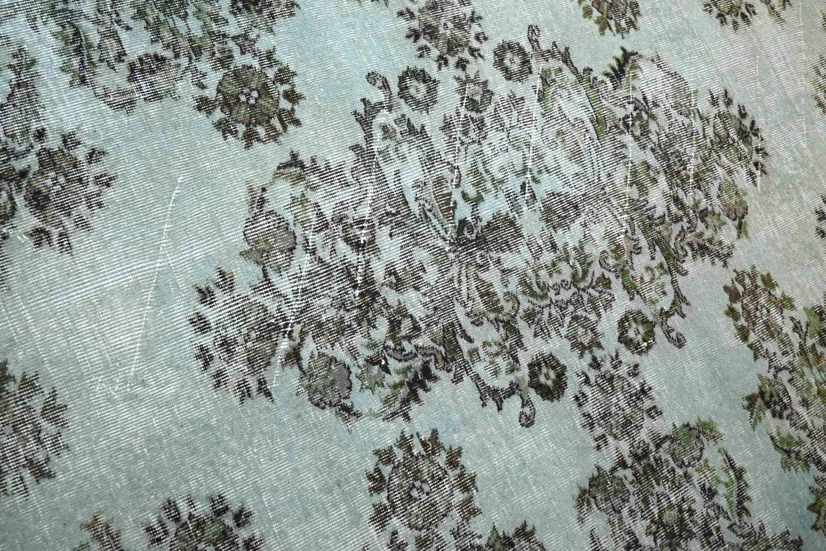 Licht Blauw vintage kleed - F976